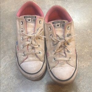 Converse Kids' Pink and White All Star Sneakers